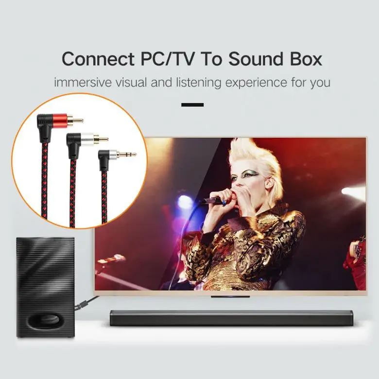 3 5 мм папа 2RCA Aux кабель Jack RCA аудио кабели Джек сплиттер для телефона ноутбука MP3