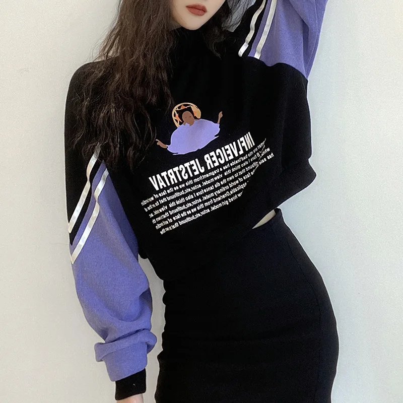 

Fashion High Quality Cartoon pattern Knitting O-neck Long Sleeve Pullover Female Ladies' Sweaters Embroidery Patchwork Femme