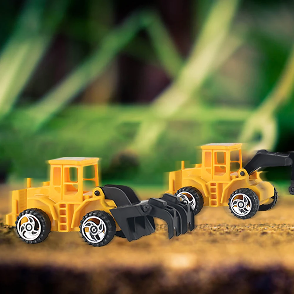 

6pcs Inertia Glide Engineering Dump Truck Model Classic Toy Cars Children Boy Kids Gift Tractor Play Toy Gift