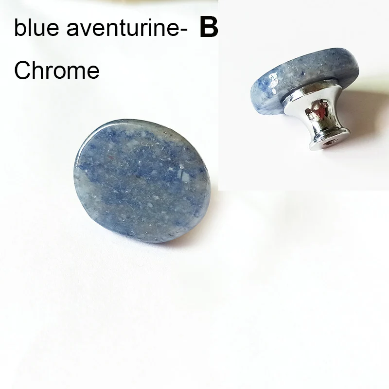 Ручки для ящиков Tenchtwo из цинкового сплава с камнем Агат