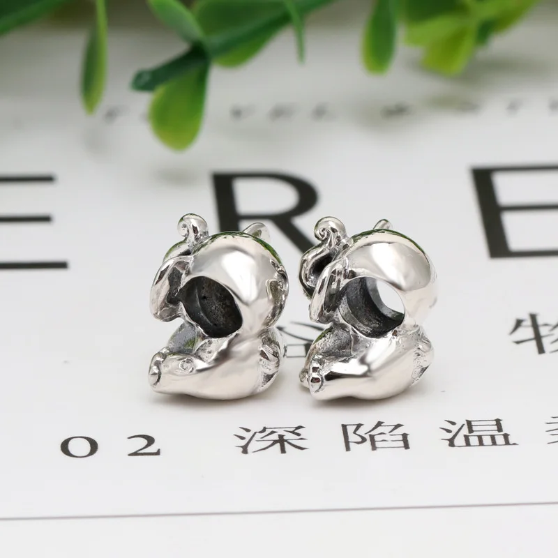 

New 925 Sterling Silver Charm Bead Elephant Fits Original Pandora Bracelets DIY Jewelry