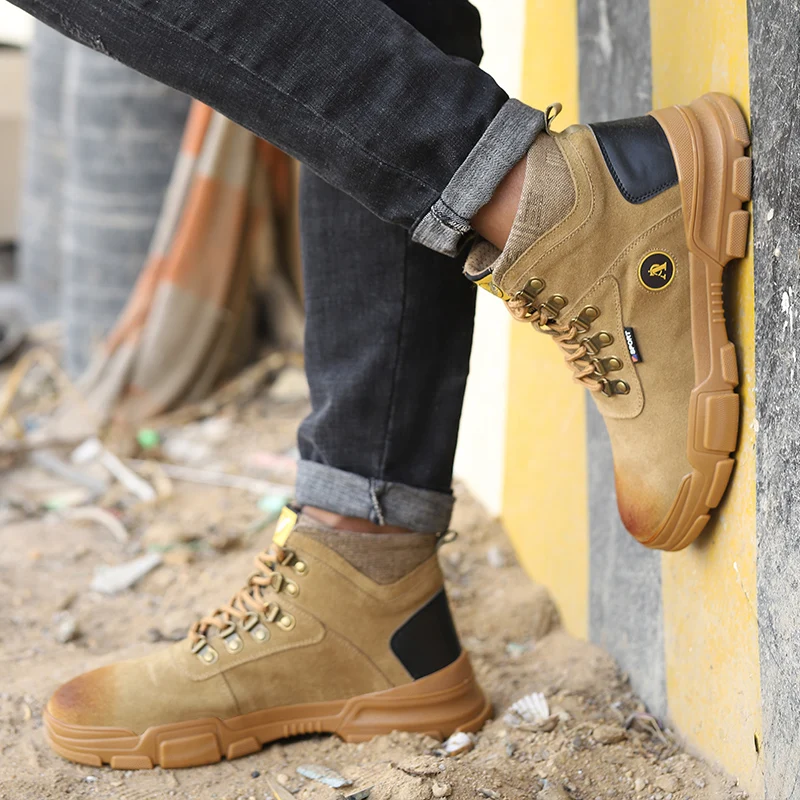 Дропшиппинг женские Рабочие кроссовки мужская защитная обувь со стальным носком