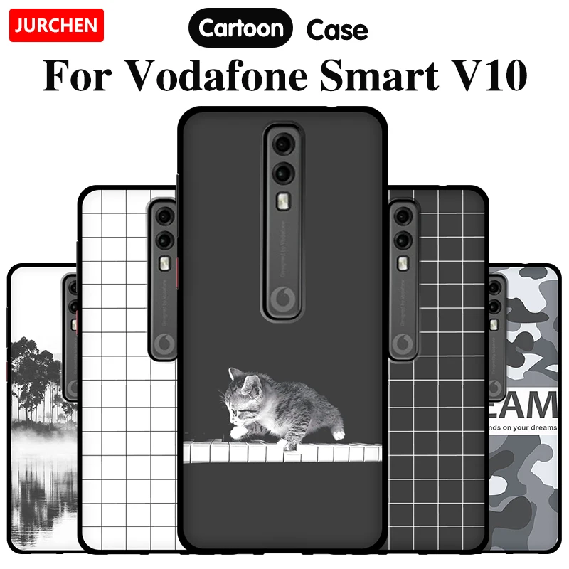 Чехол JURCHEN для телефона Vodafone Smart V10 чехол с милым мультяшным рисунком Мягкая