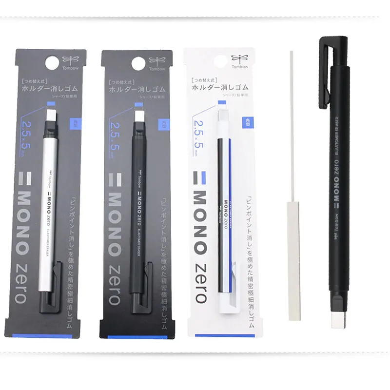 TOMBOW MONO Zero ластик механический ластик многоразового использования форма ручки резиновый пресс тип коррекция рисования школьные канцелярские принадлежности 1 шт
