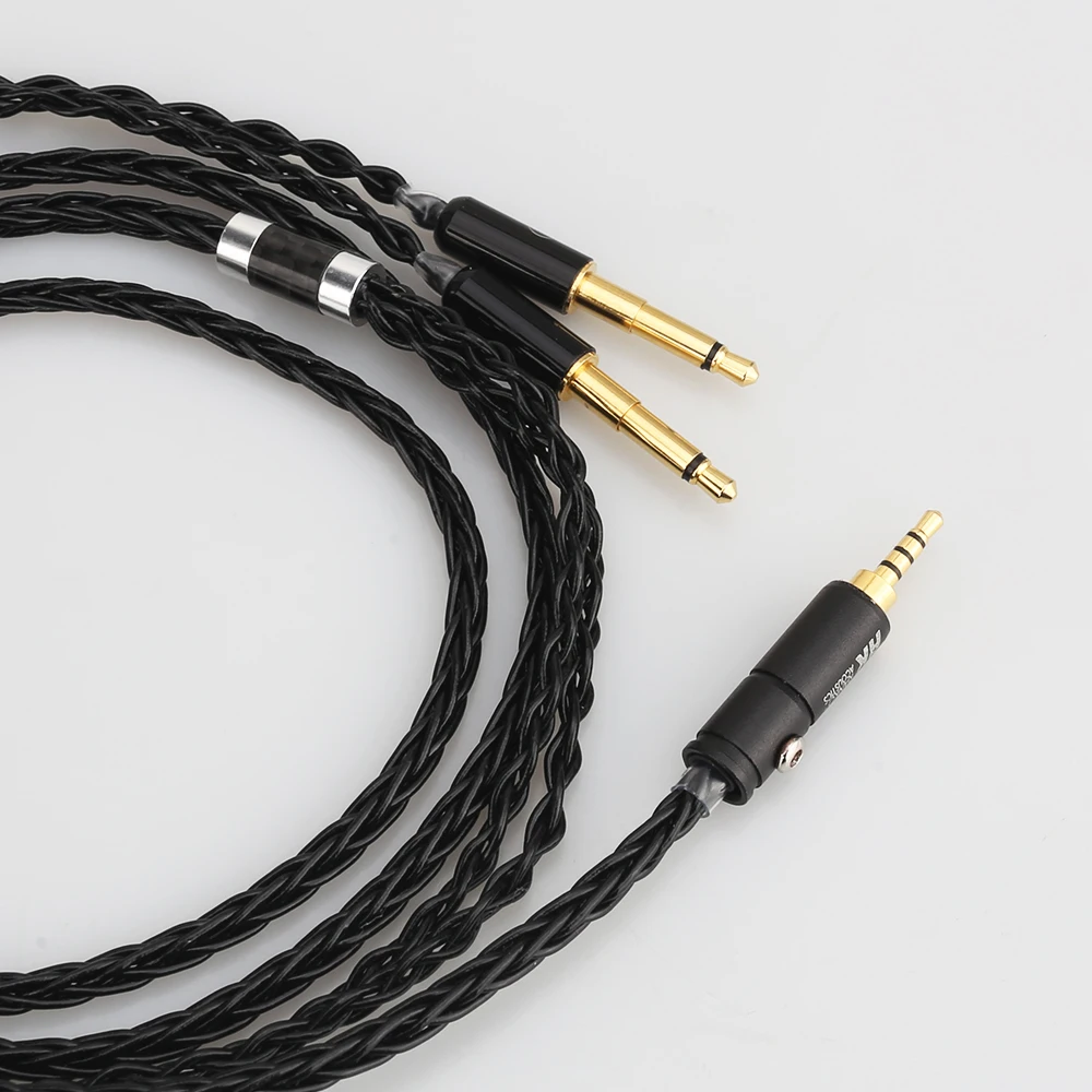 audiocrast 8 cores 2 53 5mm4 4mm balanced upgrade cable for meze 99 classics t1p t5p t1 d8000 mdr z7 d600 d7100 headphone free global shipping