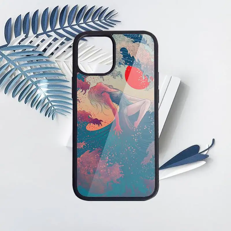

Japanese cartoon pub wave Anime Dragon Phone Case PC for iPhone 11 12 pro XS MAX 8 7 6 6S Plus X 5S SE 2020 XR