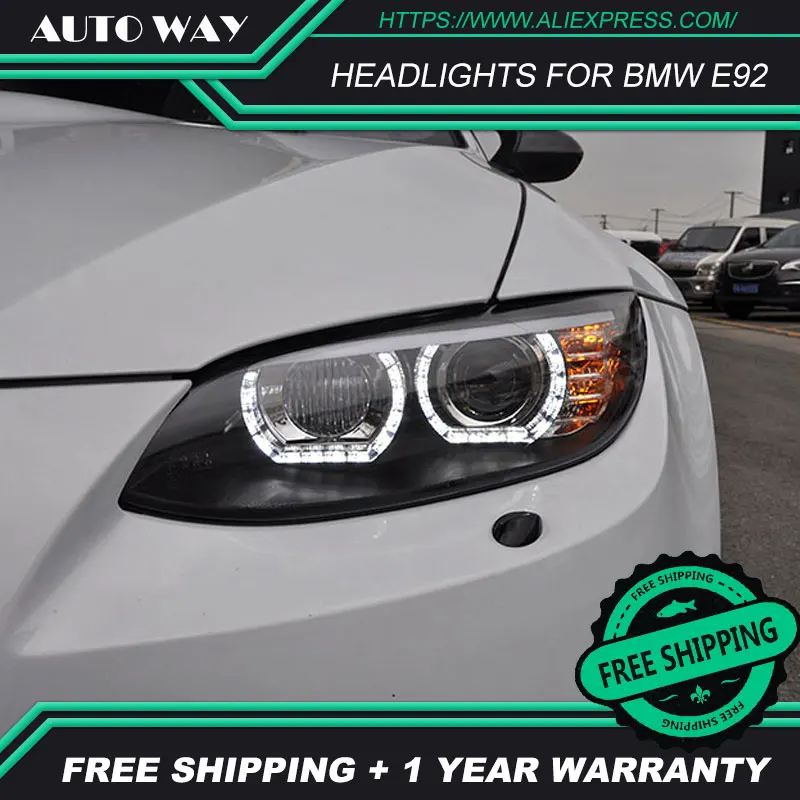 Чехол для стайлинга автомобиля BMW M3 328i 335i 330i E92 E93 2006 2012 светодиодный фары H7 D2H