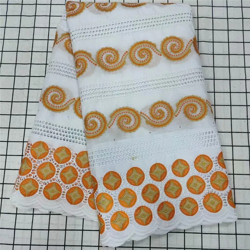 

5yards hollow out style 2021 newest swiss voile lace fabric good quality cotton lace for clothes sewing TY10205