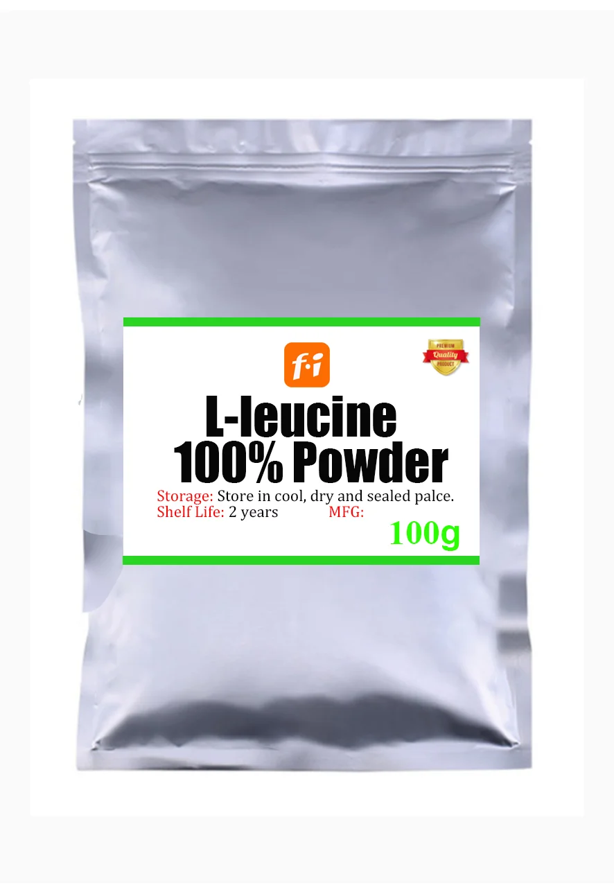 

100 г-1000 г 100% чистый L-лейцин порошок, аминокислота лейцин, лейцин глутамин, повышение энергетической аминокислоты, питательные принадлежност...
