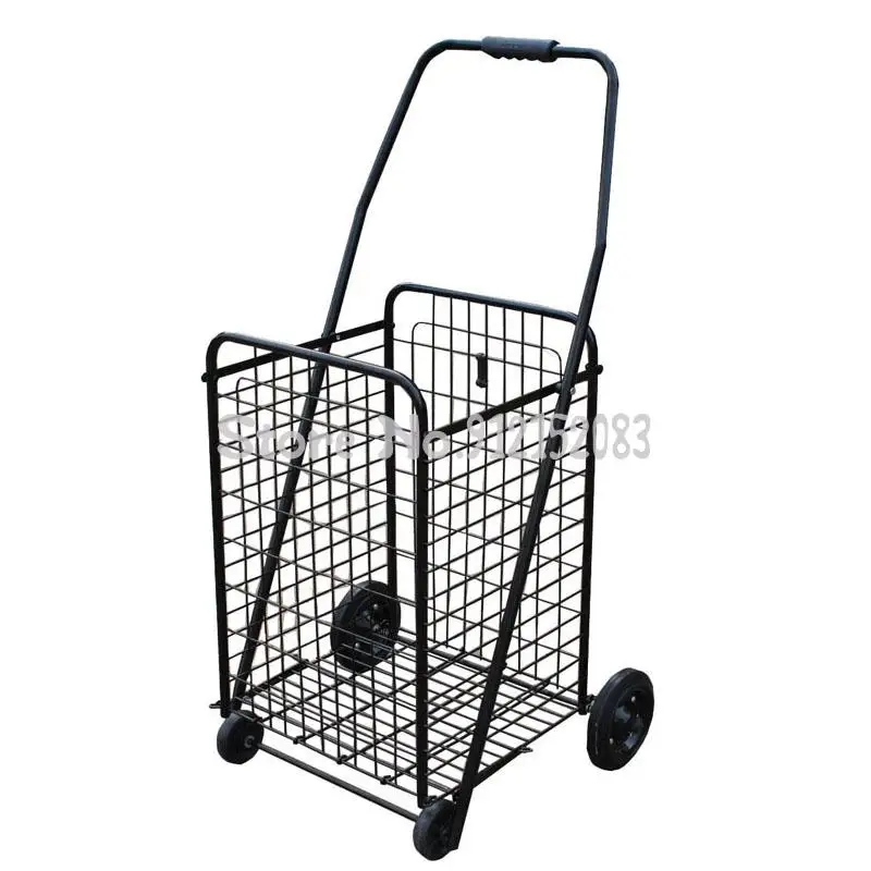 Складная корзина для лестницы тележка продуктов пожилых людей небольшой прицеп