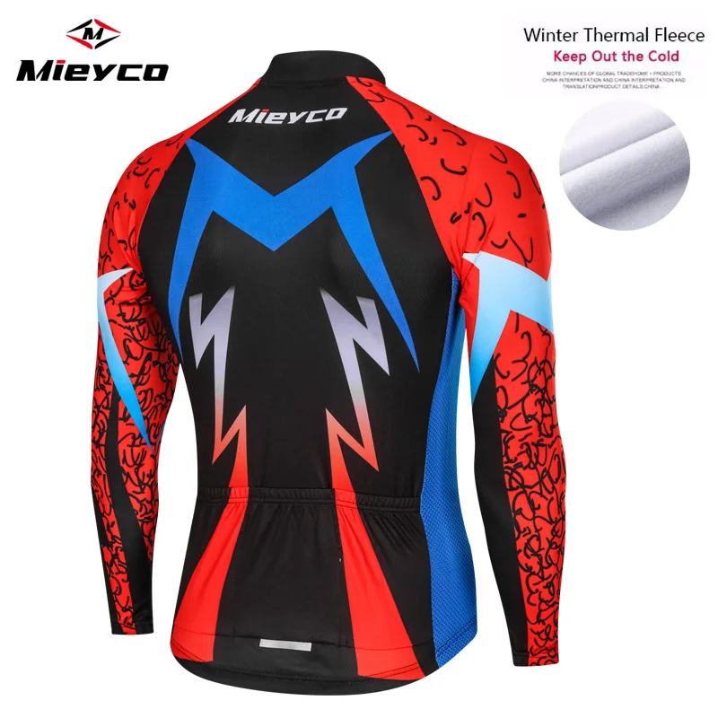 Зимние теплые флисовые майки для велоспорта Invierno Ropa Ciclismo одежда с длинным