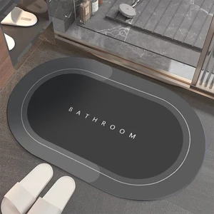 super absorbent bath mat quick drying bathroom rug non slip entrance doormat nappa skin floor mats toilet carpet home decor free global shipping