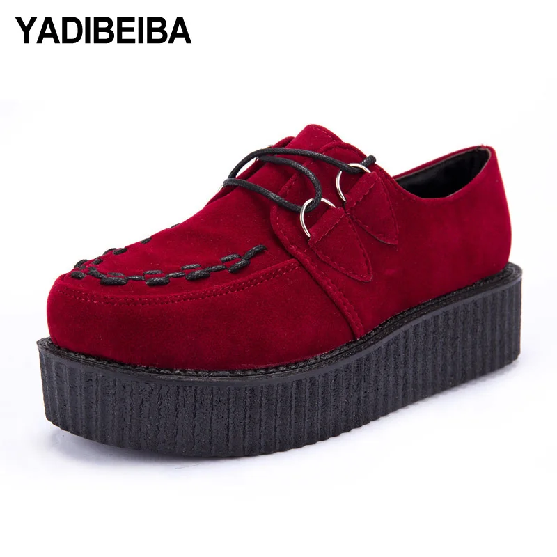 Осенние кроссовки на платформе женская обувь из вулканизированной резины