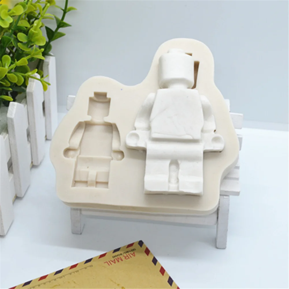 Luyou 3D робот силиконовый Fondant (сахарная) пресс формы Кухня выпечки инструменты для