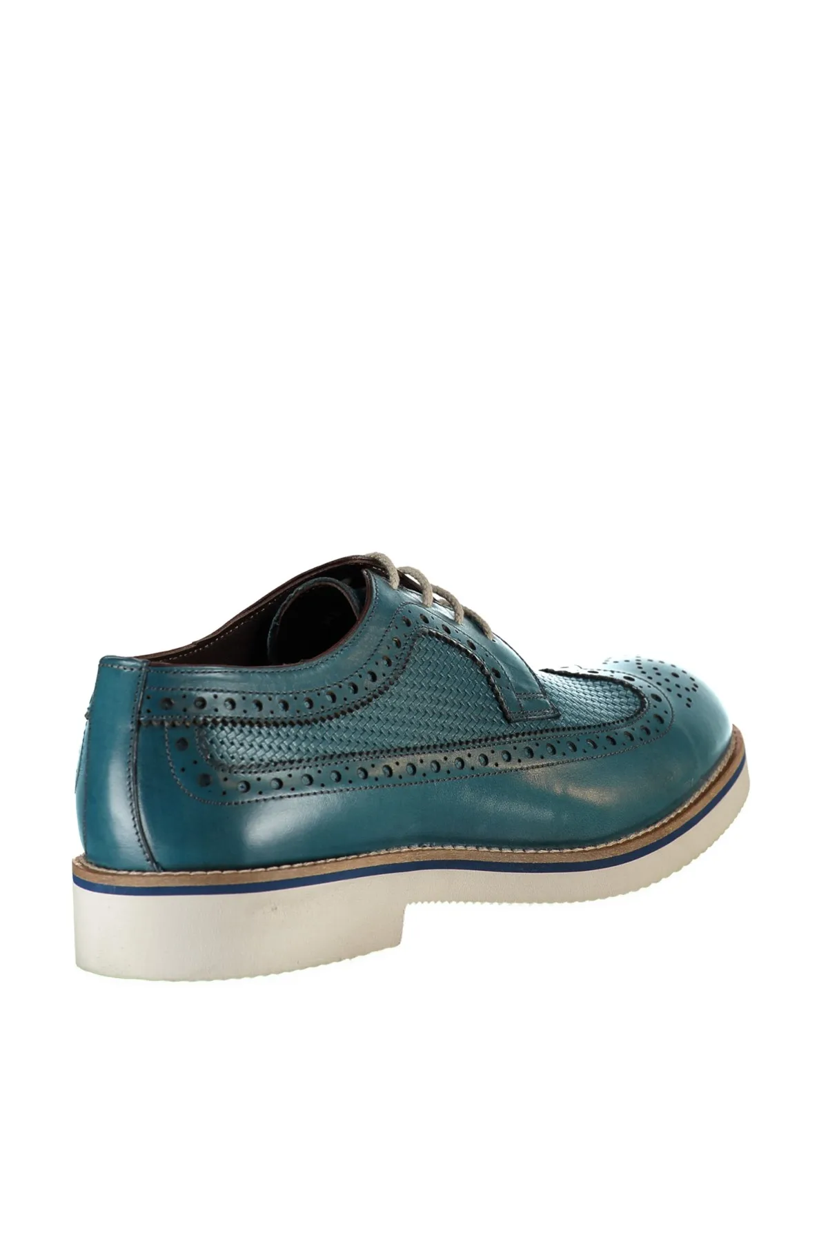 Мужские туфли из натуральной кожи с жемчугом цвет синий 120120172014 | Обувь