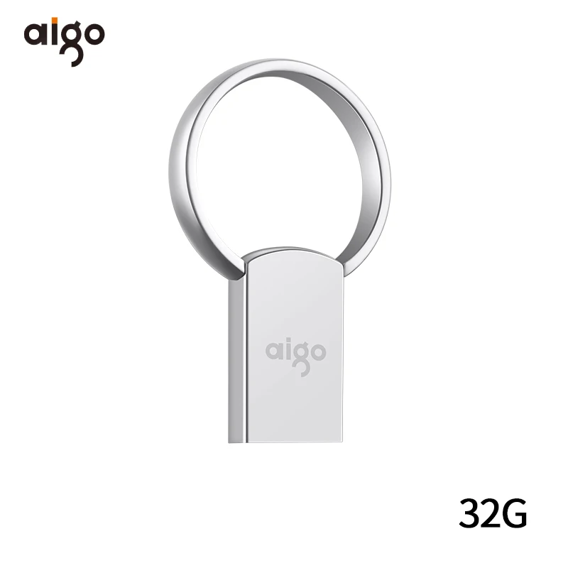 Aigo mini metal pendrive waterproof usb flash drive 32GB memoria dustproof stick pocket size pen keyring genie | Компьютеры и офис
