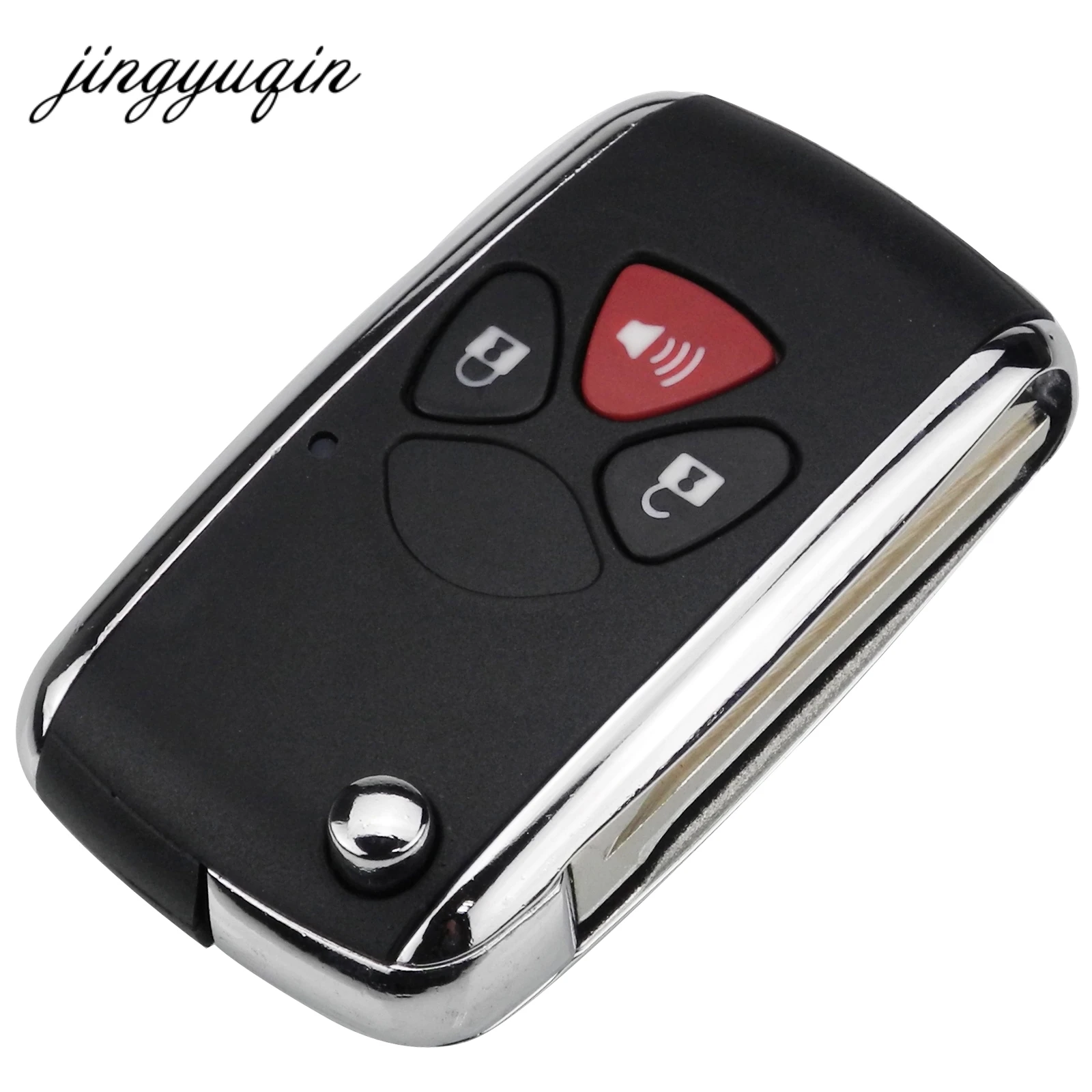 jinyuqin 3 Buttons Modified Flip Remote Car Key Shell Fob Case For Toyota Corolla RAV4 Camry Avlon Uncut Blade Replacement | Автомобили и