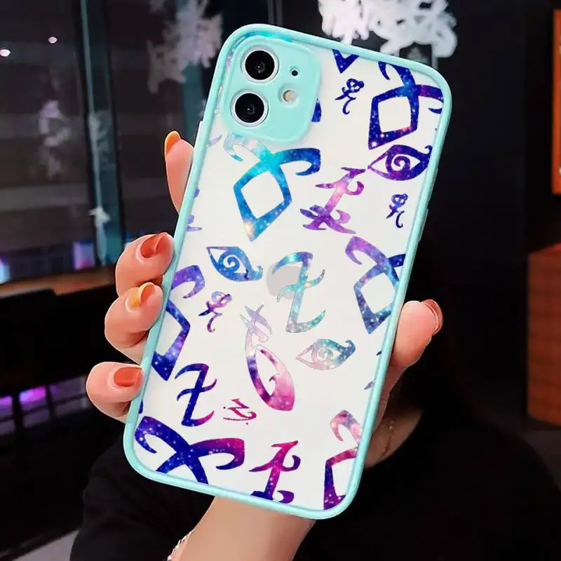 

Series Shadowhunters TV Phone Case Matte Transparent for iPhone 7 8 11 12 s mini pro X XS XR MAX Plus cover funda