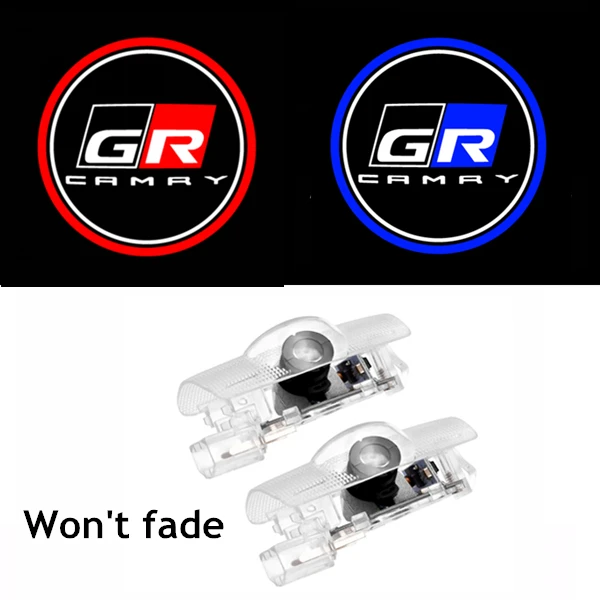 

2PCS Compatible for T-oyota CAMRY Door Logo Lights Projector LED door Warning Light 3D Shadow Ghost Light Puddle Lights