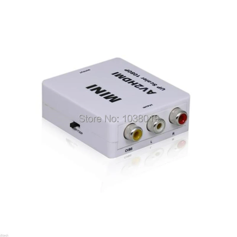 RCA AV к HDMI Лучшая цена бесплатная доставка конвертер адаптер мини композитный CVBS