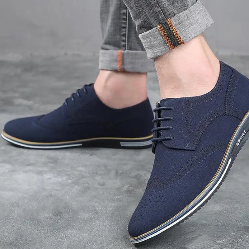 

Mens Dress Shoes Classic Wear-resistant Non-slip Male Footwear Fashion British Style Brogue Shoes Big Size Formal Shoes For Men