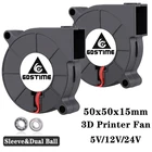 Вентилятор охлаждения Gdstime 50 мм, 24 В, 12 В, 5 В, 2 шт.