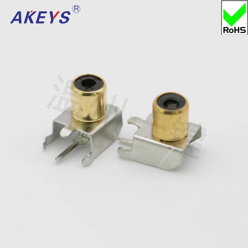 10 шт Wenzhou одноклавишный AV core socket 4-foot PCB сварные Аудио Видео Лотос AV1-8. 4-3C