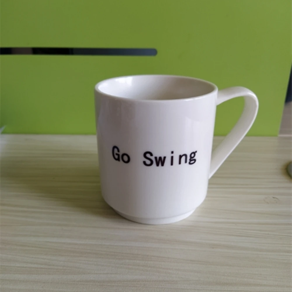 Креативная простая кофейная кружка Go Swing с крышкой портативная дорожная большой
