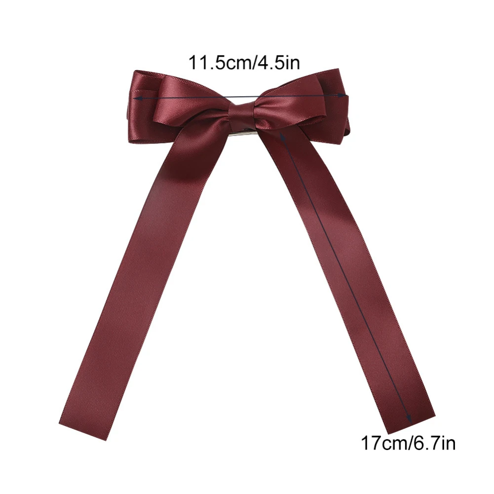 

Sweet Women Solid Color Bowknot Hairpin Hair Clip Cosplay Headwear Accessory