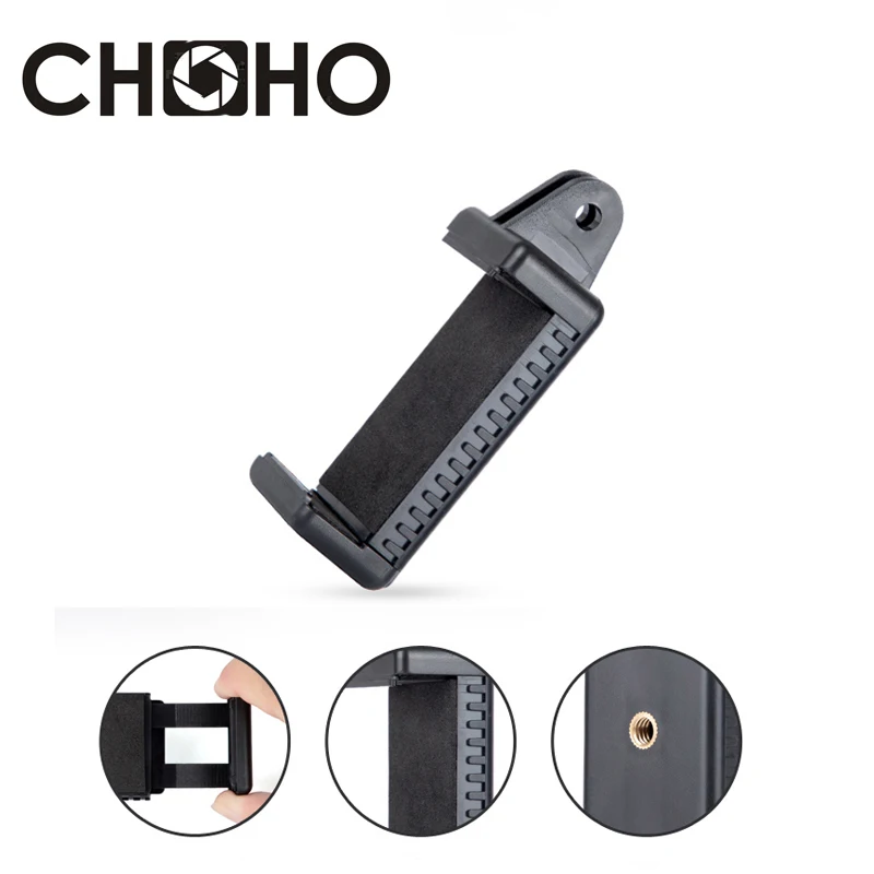 Phone Holder Adapter 1/4&quot Screw Tripod Self Stick Stander Vlog for Cellphone Iphone X XS XR 8 7 Plus Xiaomi Gopro Connect |