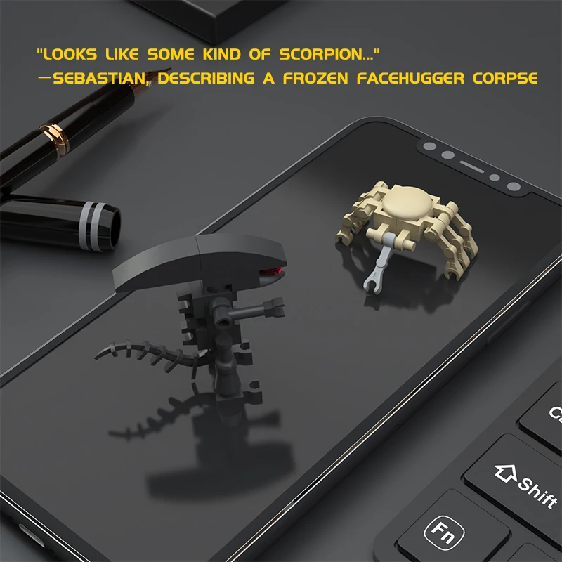 Конструктор MOC Facehugger из биохимического фильма Монстр набор блоков для сборки