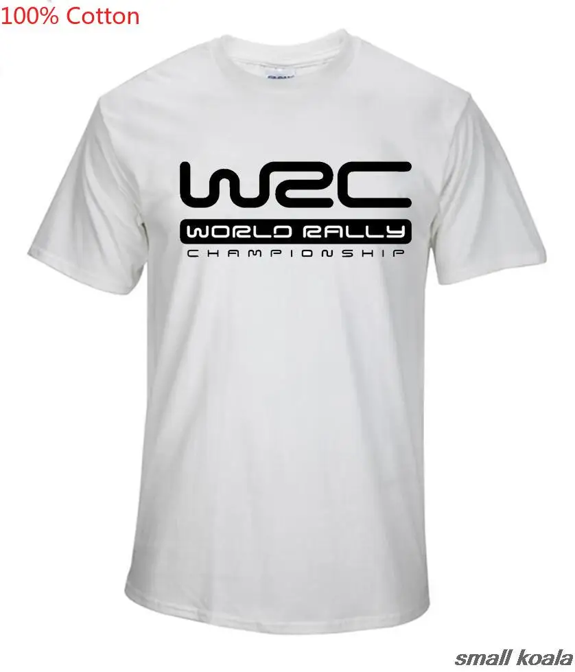 Новинка 2017 футболка с принтом логотипа в стиле WRC коротким рукавом для чемпионата