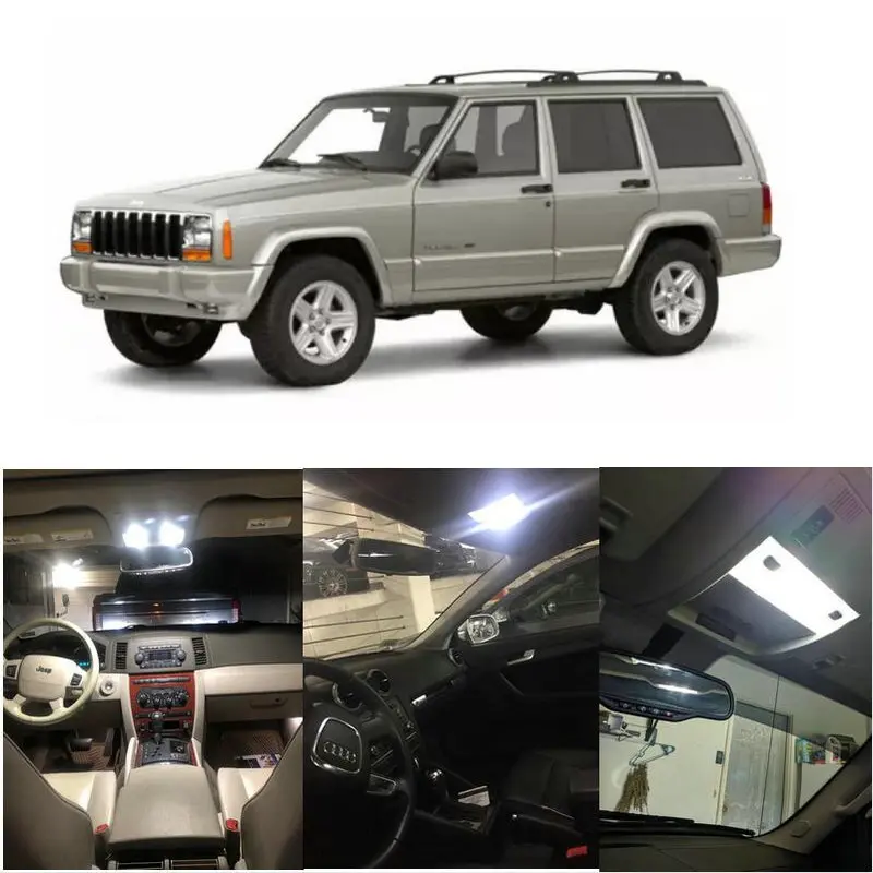 

Interior Led lights For 2000 Jeep Cherokee Grand Cherokee Wrangler Dome Light Map Light Courtesy Door Light Glove Box Light