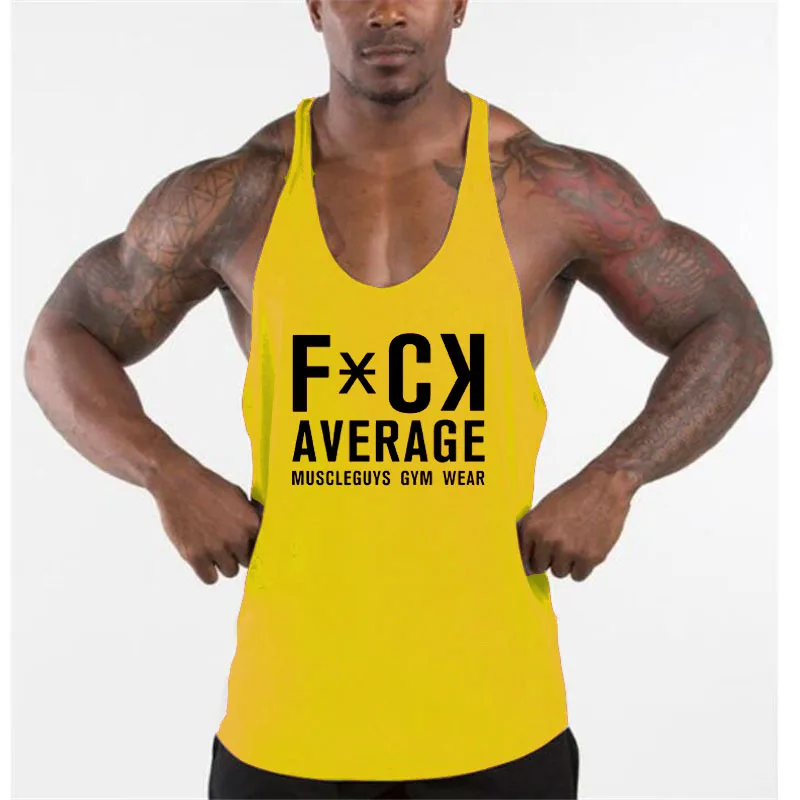 Новый бренд майка Мужская Спортивная Стрингер одежда Бодибилдинг Singlets фитнес