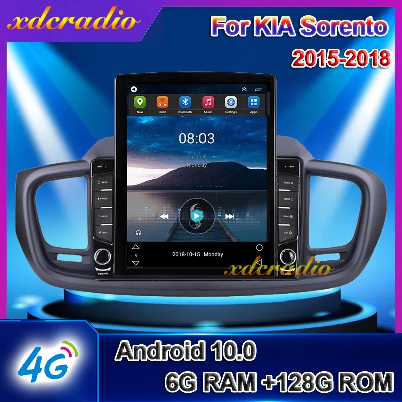 Xdcrradio 10 4 &quotTesla Style вертикальный экран Android 0 для KIA Sorento автомагнитола Dvd