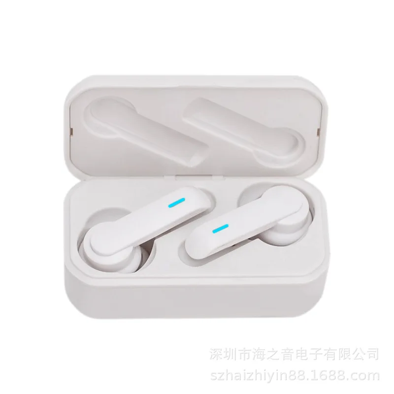 CALETOP F9 TWS Bluetooth 5,0 беспроводные наушники спортивные наушники с микрофоном Hifi стерео звук 300 мАч зарядный чехол для iPhone - Цвет: Белый