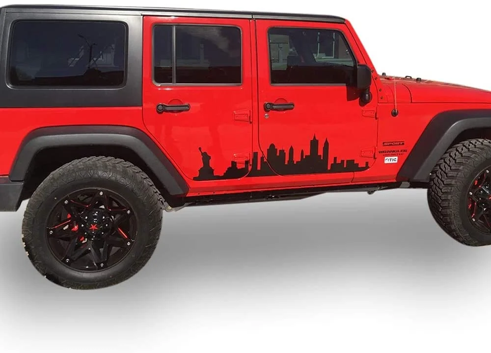 

Bubbles Designs Set Decal Sticker Compatible with Jeep Wrangler Rubicon