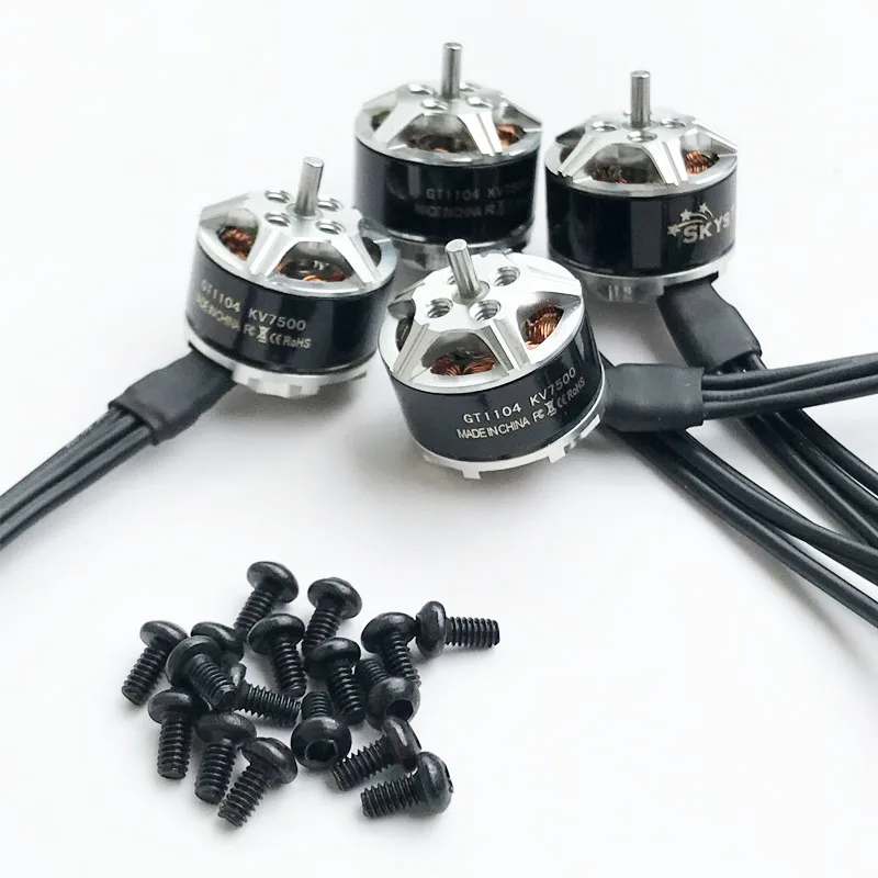 1104 7500KV 2-3 S миниатюрный бесщёточный электродвигатель Поддержка двигателя DYS 2030 2025