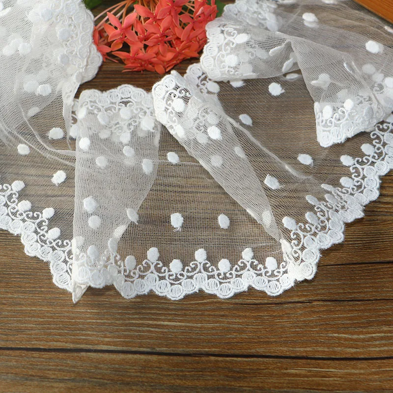 2 ярда/Лот 12 см белая сетка женское кружевное рукоделие аксессуары для шитья