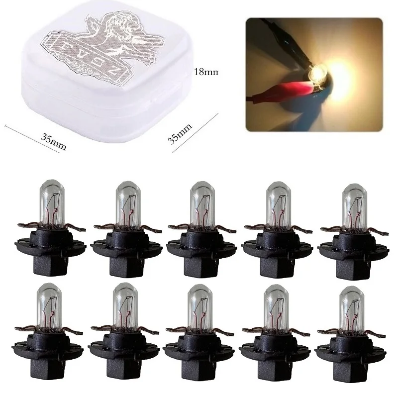 10 шт. T5 BX8.4D 14 в 1 5 Вт 3000K Автомобильная Лампа для инструментов используемая