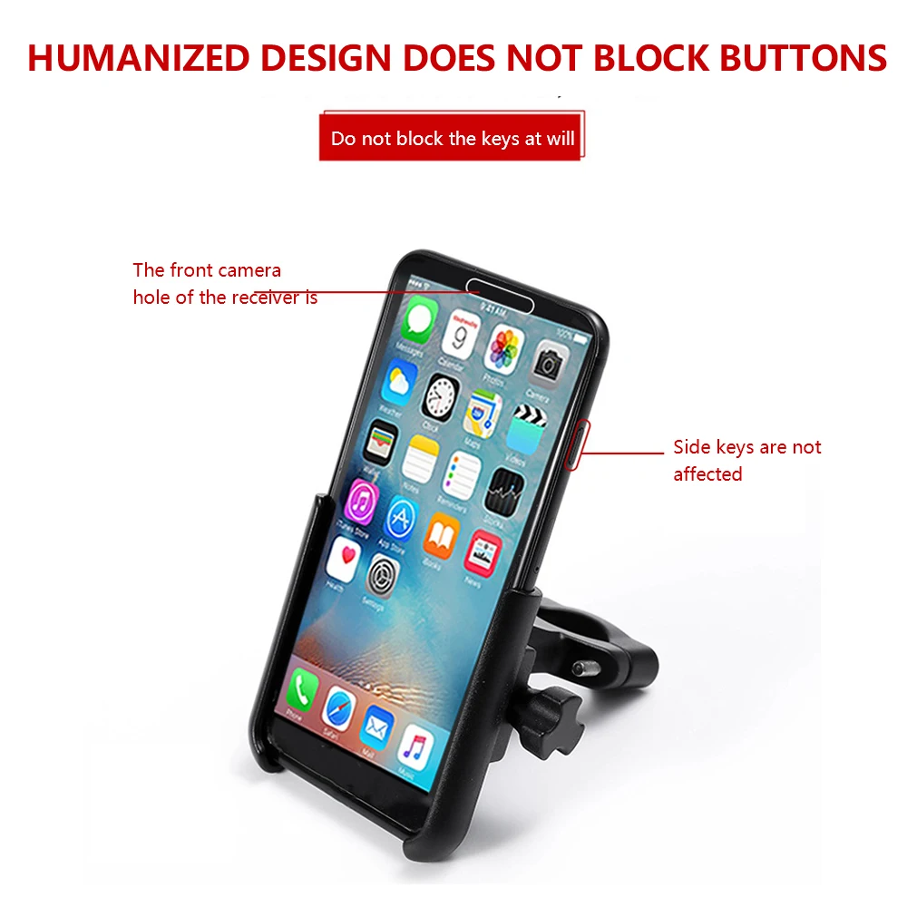 

Bike Phone Holder Anti Shake Rotation 360 Degree Universal Bicycle Phone Clamp for Road Bike MTB Scooter Motorcycle