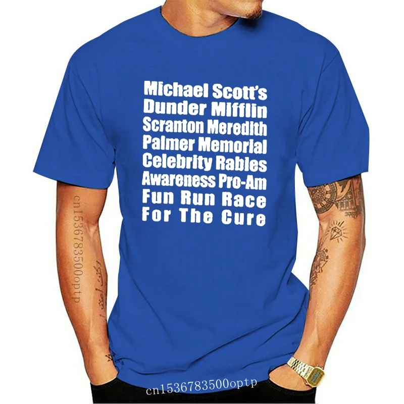 

New T Line Men The Office Tv Series Fun Runner Graphic T Shirt