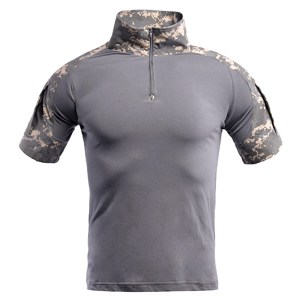 

Camouflage Military Shirts Tees Mens Outdoor Tactical Shirt Quick Drying Hunting Crop Tops Workout Clothing Army T Shirt Hiking