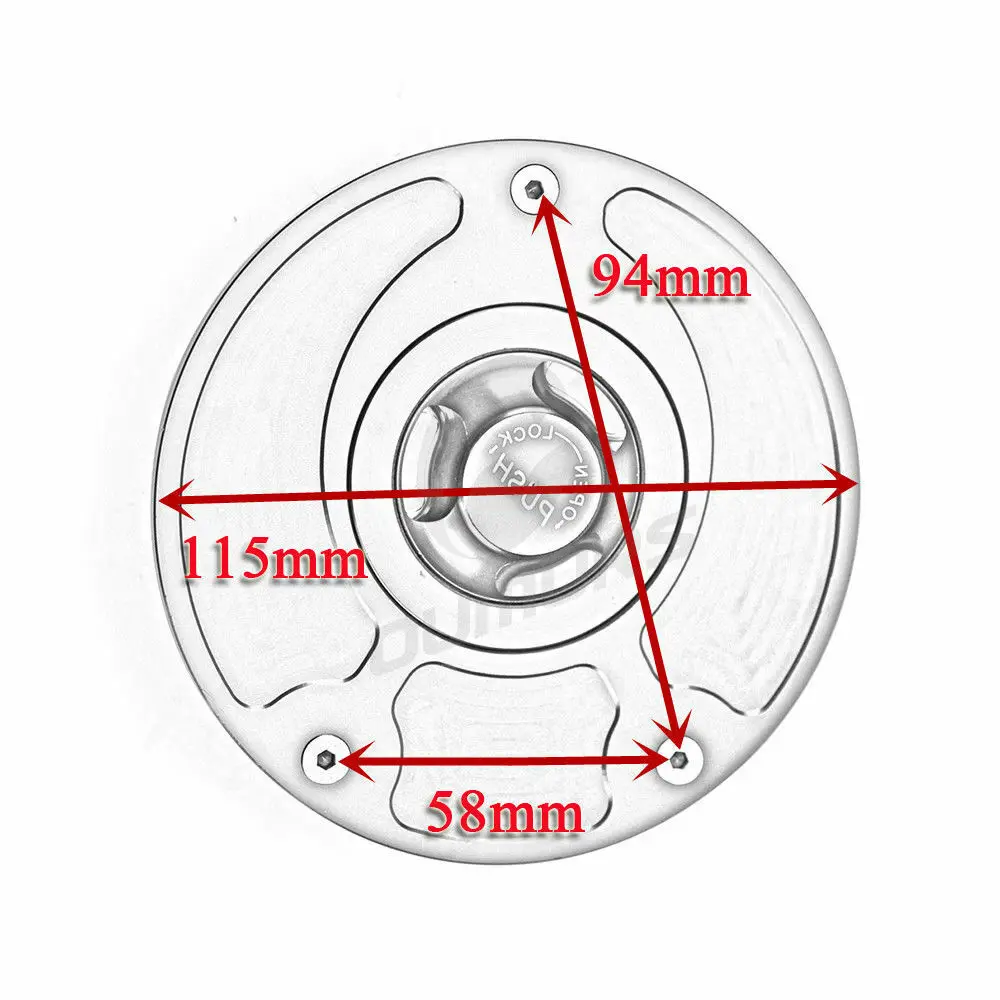OUMURS Мотоцикл с ЧПУ Топливный газовый бак крышка Алюминий для Honda CBR600 900 929 954 1000RR CB600F 900F RVF VFR 400 VTR 1000 RC51