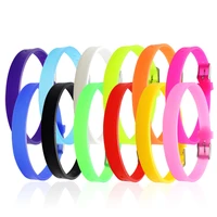 10pcslot silicone wristband fit 8mm slide charms and slide letters 8mm width and 210mm length