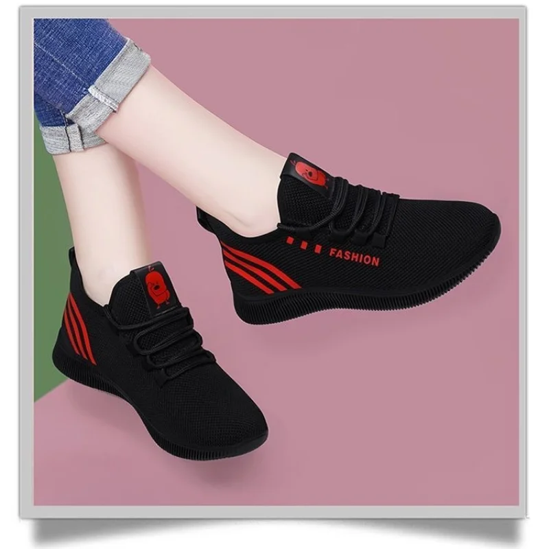 

2021 Spring and Autumn New Women's Casual Shoes Breathable Mesh Platform Sneakers Women's Fashion Mesh Sneakers Women's Feminino