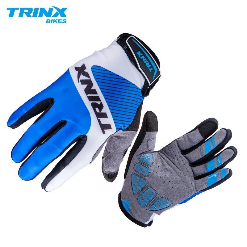 Велосипедные перчатки Trinx длинные для езды на велосипеде MTB Road City сенсорный экран