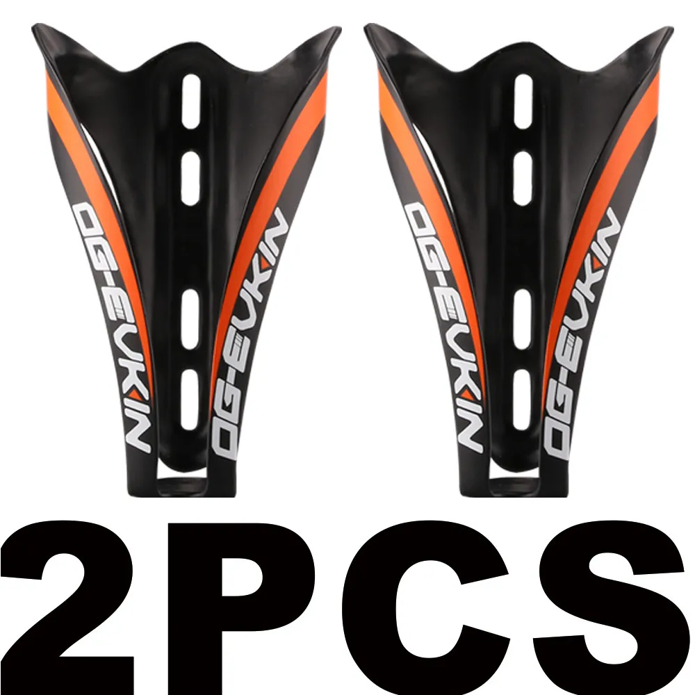 BC-005-Orange-2Pcs OG-EVKIN OG-BC005 карбоновая флягодержатель, Аксессуары для велосипеда, светильник, вес карбонового волокна, флягодержатель для воды, велосипедный держатель для напитков - Цвет: BC-005-Orange-2Pcs