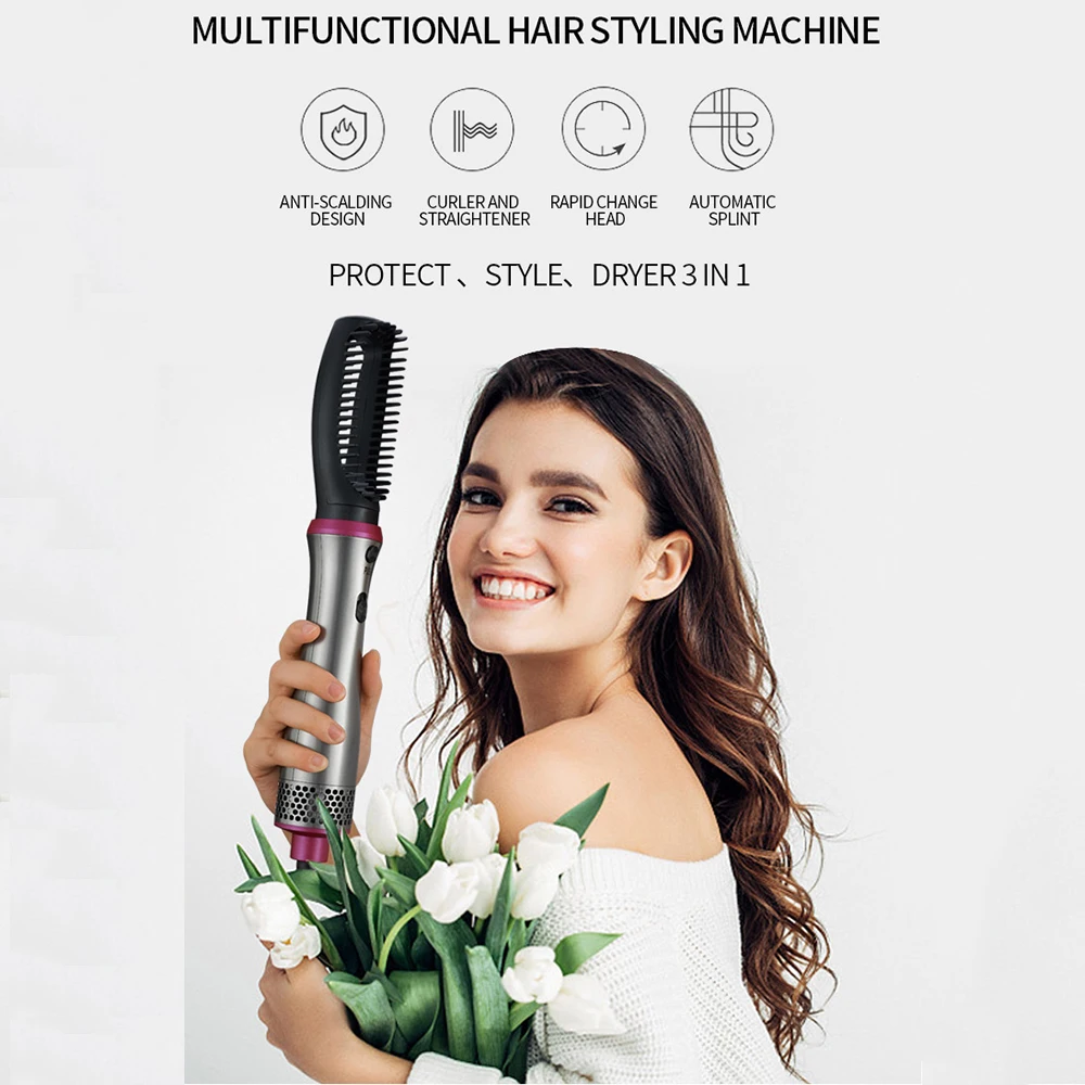 5 в 1 выпрямитель для волос с отрицательными ионами щетка завивки уменьшает