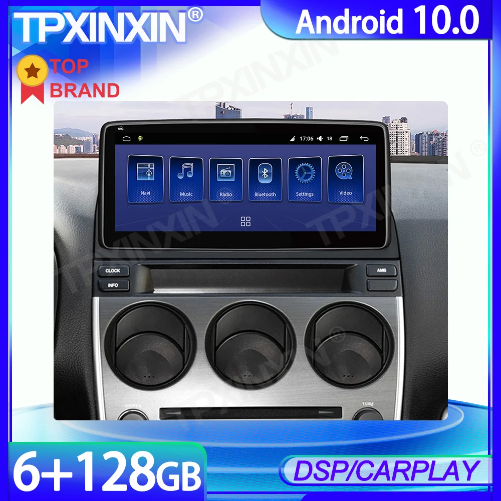 저렴한 안드로이드 10 6 + 128G ROM 마즈다 6 2004-2015 차량용 멀티미디어 GPS 네비게이션 스테레오 Headunit 무선 Carplay